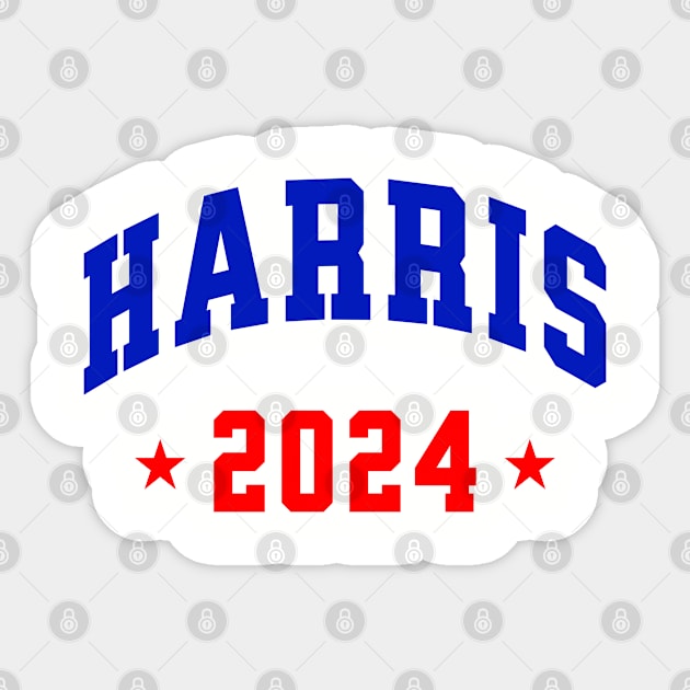 Harris 2024 Blue and Red Sticker by UrbanLifeApparel